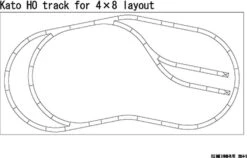 Kato World's Greatest Hobby Track Pack - Unitrack -- For 4 X 8' Layout - HO